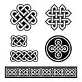 Celtic Irish patterns and braids - Royalty Free Stock Photo