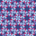 Celtic knot abstract seamless colorful pattern.