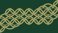 Celtic Knot Border Pattern Design, vector design Generative AI Royalty Free Stock Photo