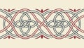 Celtic Knot Border Vector Pattern, vector design Generative AI Royalty Free Stock Photo
