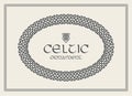 Celtic knot braided frame border ornament. A4 size Royalty Free Stock Photo