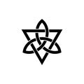 Celtic knot clipart of Line art Logo