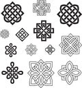 Celtic knot design intertwined pattern symbol representing interconnectedness eternity Royalty Free Stock Photo