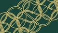 Celtic Knot Geometric Panel Gold, vector design Generative AI Royalty Free Stock Photo