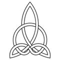 Celtic knot of harmony carving triquetra carved knot, irish home scottish heritage celtic goddess