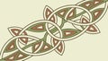 Celtic Knot Interwoven Pattern Vector, vector design Generative AI Royalty Free Stock Photo