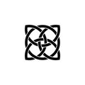 Celtic knot Logo of ornament art