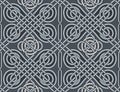 Celtic knot ornament. Seamless pattern decor. Background. Royalty Free Stock Photo