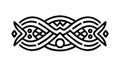 Celtic Knot Ornamental Border Vector, vector design Generative AI Royalty Free Stock Photo