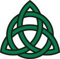 Celtic knot with outline