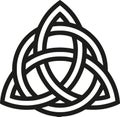 Celtic knot with outlines Royalty Free Stock Photo