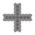 Celtic knot pattern card, mandala, amulet