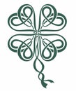 Celtic Knot Shamrock St Patricks Day Shamrock. Celtic knot. Royalty Free Stock Photo