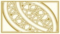 Celtic Knot Style Interwoven Pattern, vector design Generative AI Royalty Free Stock Photo