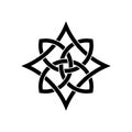 Celtic knot symbol of lineart decoration