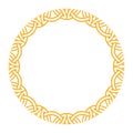 Celtic knotwork circular frame design for art and decoration Royalty Free Stock Photo