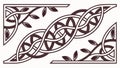Celtic Knotwork Corner Design, Intricate Border Element, vector design Generative AI Royalty Free Stock Photo