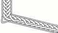 Celtic Knotwork Corner: Intricate Intertwined Pattern Design, vector design Generative AI Royalty Free Stock Photo