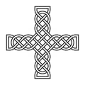 Celtic knotwork cross illustration