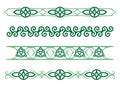 A set of Celtic design dividers Royalty Free Stock Photo