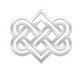 Celtic Love Knot Silver Symbol Sign