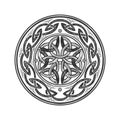 Celtic ornament engraving vector illustration