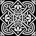 Celtic ornament style frame template Royalty Free Stock Photo