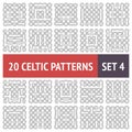 Celtic Patterns Set Royalty Free Stock Photo