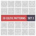 Celtic Patterns Set Royalty Free Stock Photo