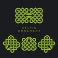 Celtic plexus design pattern. Seamless background. St. Patrick `s Day design.