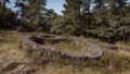 Celtic Ruins of BorneiroÃÂ´s Castro in Galicia, Spain