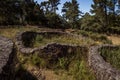 Celtic Ruins of BorneiroÃÂ´s Castro in Galicia, Spain Royalty Free Stock Photo