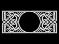 Celtic-Scandinavian design. Old Norse pattern, frame. Woven pattern of stylized dragons