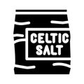 celtic sea salt glyph icon vector illustration Royalty Free Stock Photo