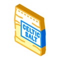 celtic sea salt isometric icon vector illustration Royalty Free Stock Photo