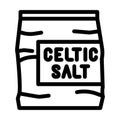 celtic sea salt line icon vector illustration Royalty Free Stock Photo