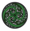 Celtic spiral ornament