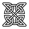 Celtic square knot symbol