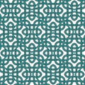 Celtic style braided seamless pattern. Grid ornamental intricate background. Vector repeat braid backdrop. Bound tribal ethnic