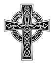 Celtic style cross tattoo