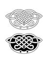 Celtic style decorative knotwork vector illustration Royalty Free Stock Photo