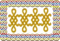 Celtic style frame Royalty Free Stock Photo