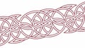 Celtic Style Interwoven Border: Timeless Knotwork Design, vector design Generative AI Royalty Free Stock Photo