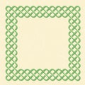 Celtic style knot frame Royalty Free Stock Photo