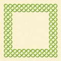 Celtic style knot frame Royalty Free Stock Photo