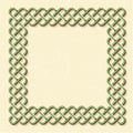 Celtic style knot frame Royalty Free Stock Photo