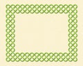 Celtic style knot frame Royalty Free Stock Photo