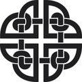 Celtic symbol, Quaternary black