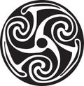 Celtic symbol - tattoo or artwork Royalty Free Stock Photo