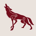 Celtic symbol of wolf